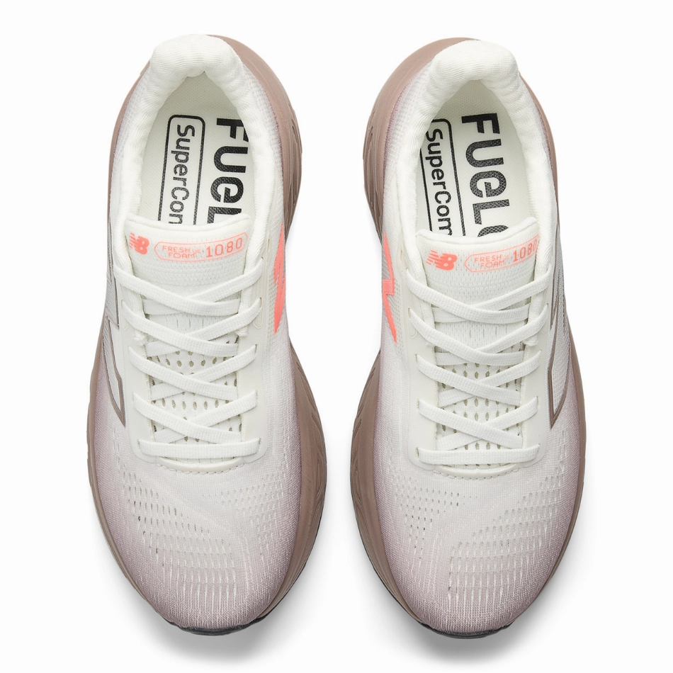 high - heeled running shoes Sunny Weather Running New Balance Women's 1080 v14 Running Shoes in Earth Shadow/Reflection/Urgent Red AW25