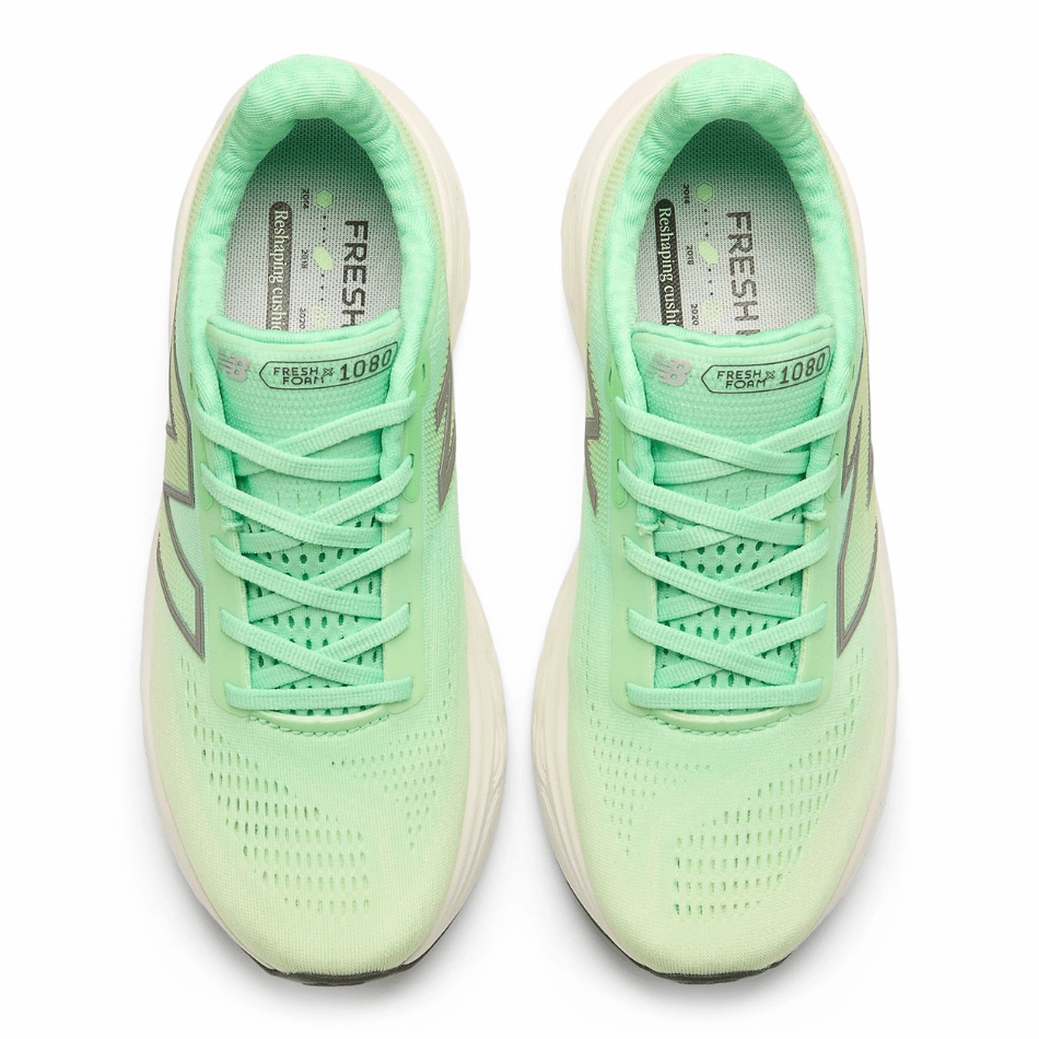 New Balance Women's 1080 V14 Running Shoes in Sweetgrass SS25 Fitness - focused Smooth Finish