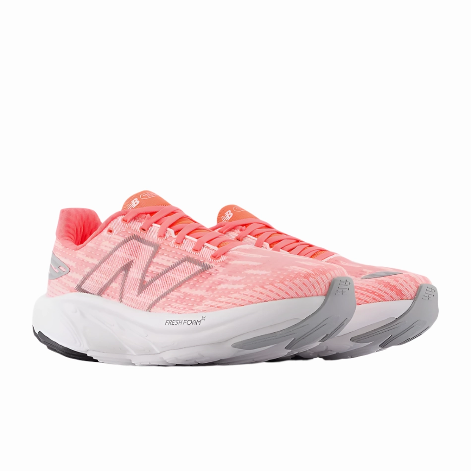 New Balance Women's Balos Running Shoes in Urgent Red/Grey Matter/Silver Metallic AW25 Vertical Cushioning