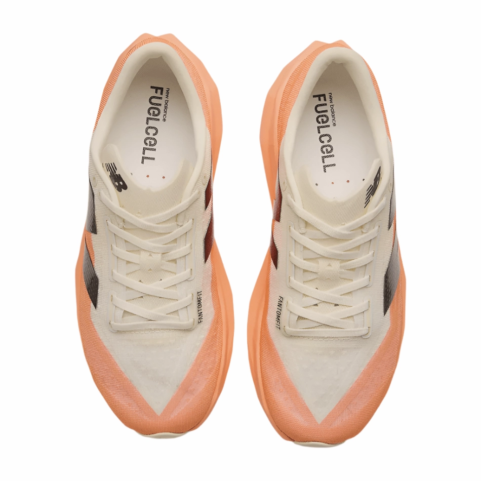 New Balance Women's FuelCell Rebel V4 Running Shoes in Hot Mango/Angora/Black SS25 weekend - friendly