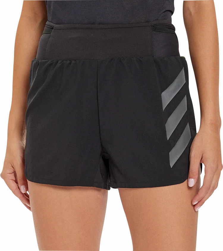 adidas Terrex Agravic 3 Inch Womens Running Shorts - Black Slim Look