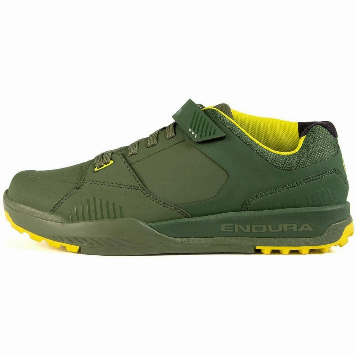 Antibacterial Endurance Style. Endura MT500 Burner Clipless Mens MTB Cycling Shoes - Green