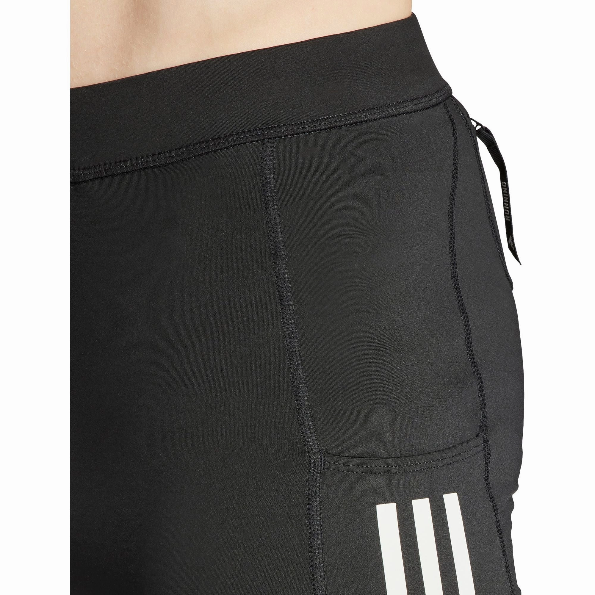 Cool Basic QuickAccessPockets adidas Own The Run Mens Short Running Tights - Black