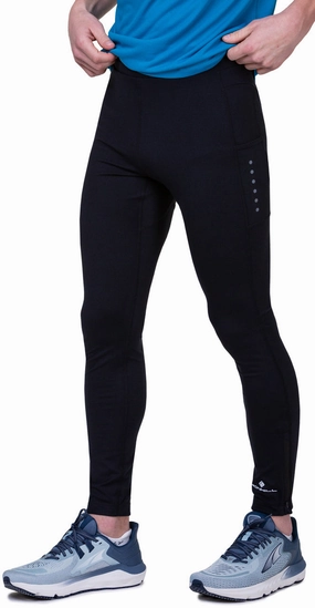 Ronhill Core Mens Long Running Tights - Black skin friendly
