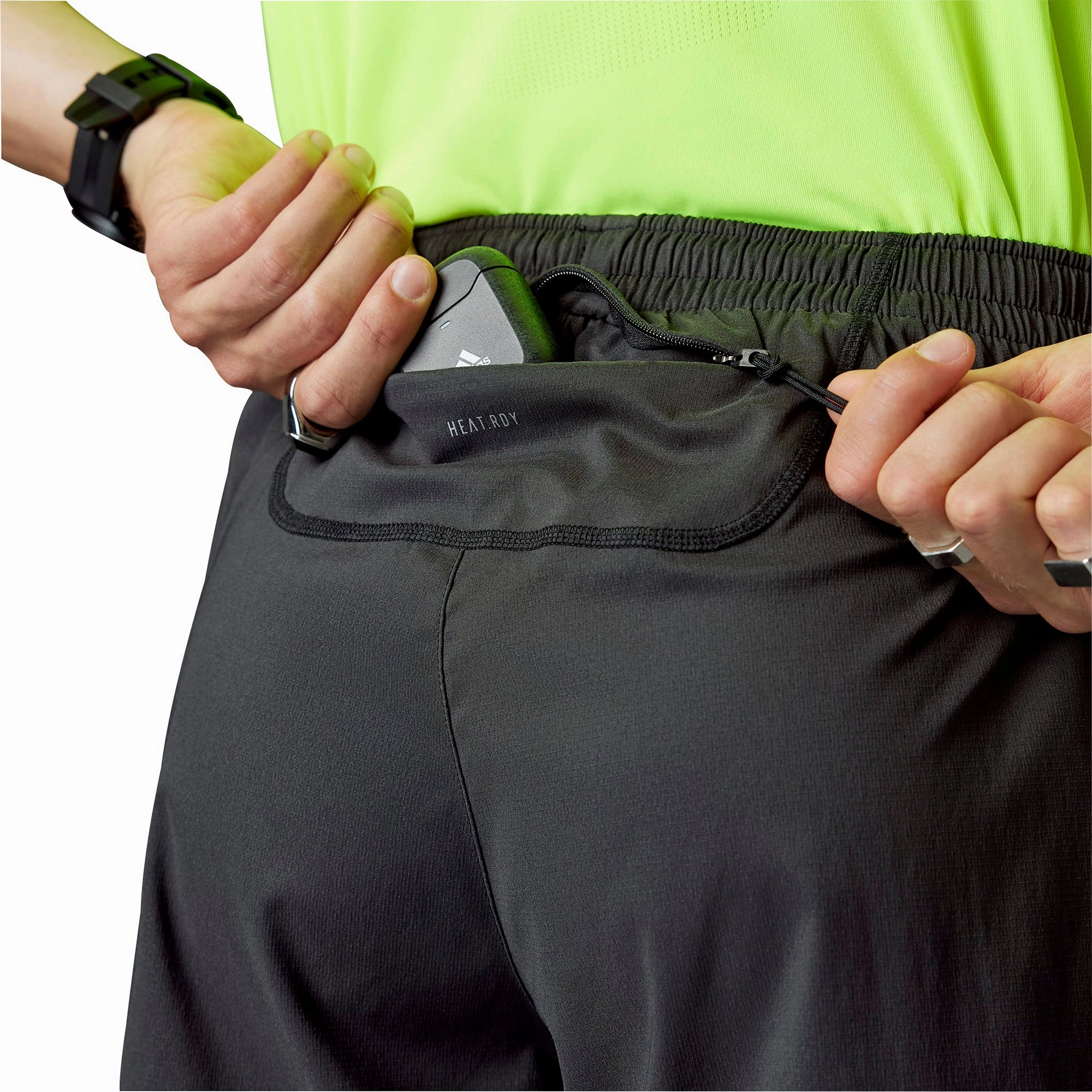 adidas Designed For Running Ultimate 5 Inch Mens Running Shorts - Black Chill Mood ethical fashion