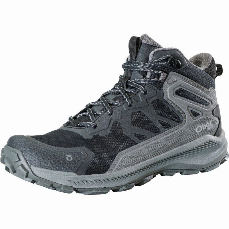 Oboz Katabatic Mid 46001 Men's US 14 Charcoal Waterproof Hiking Shoes TF5216 Transitional Season Thermal Core Rough Trail Hiker