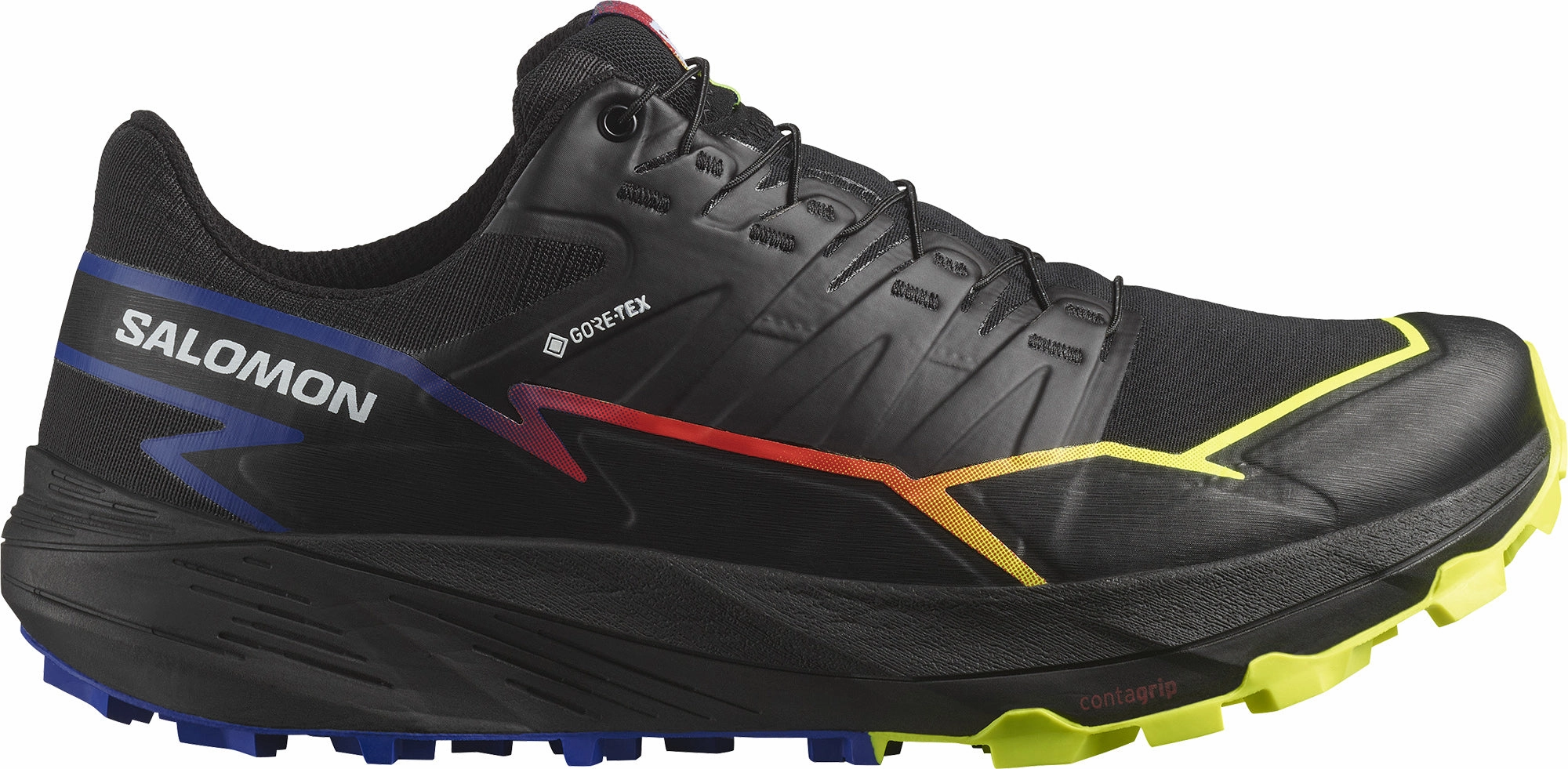 Casual Design Responsive sole Salomon Thundercorss GORE-TEX Mens Trail Running Shoes - Black