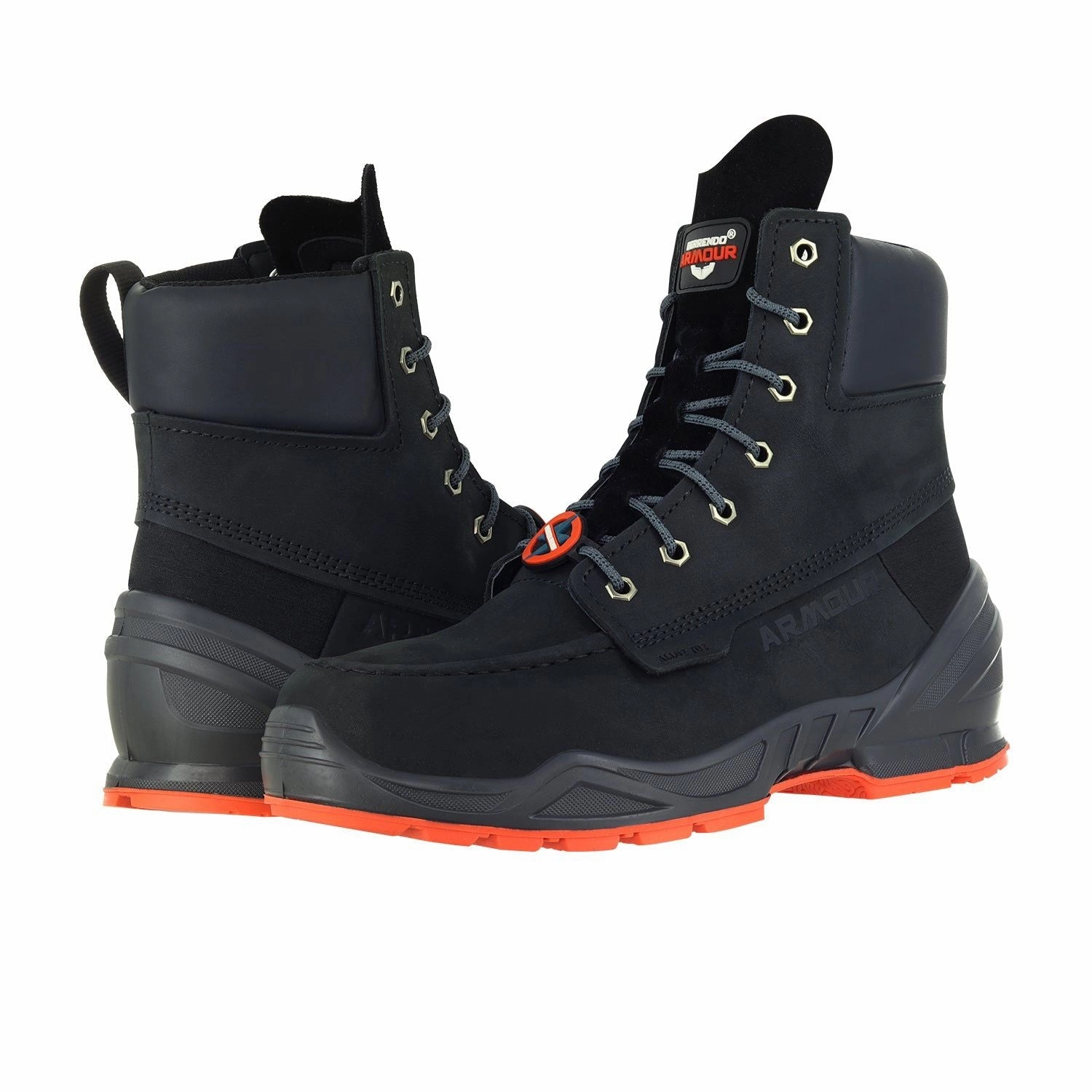 Running Warehouse Work Moc Toe Work Boots For Men 8" Alloy Toe Boots and EH Rated