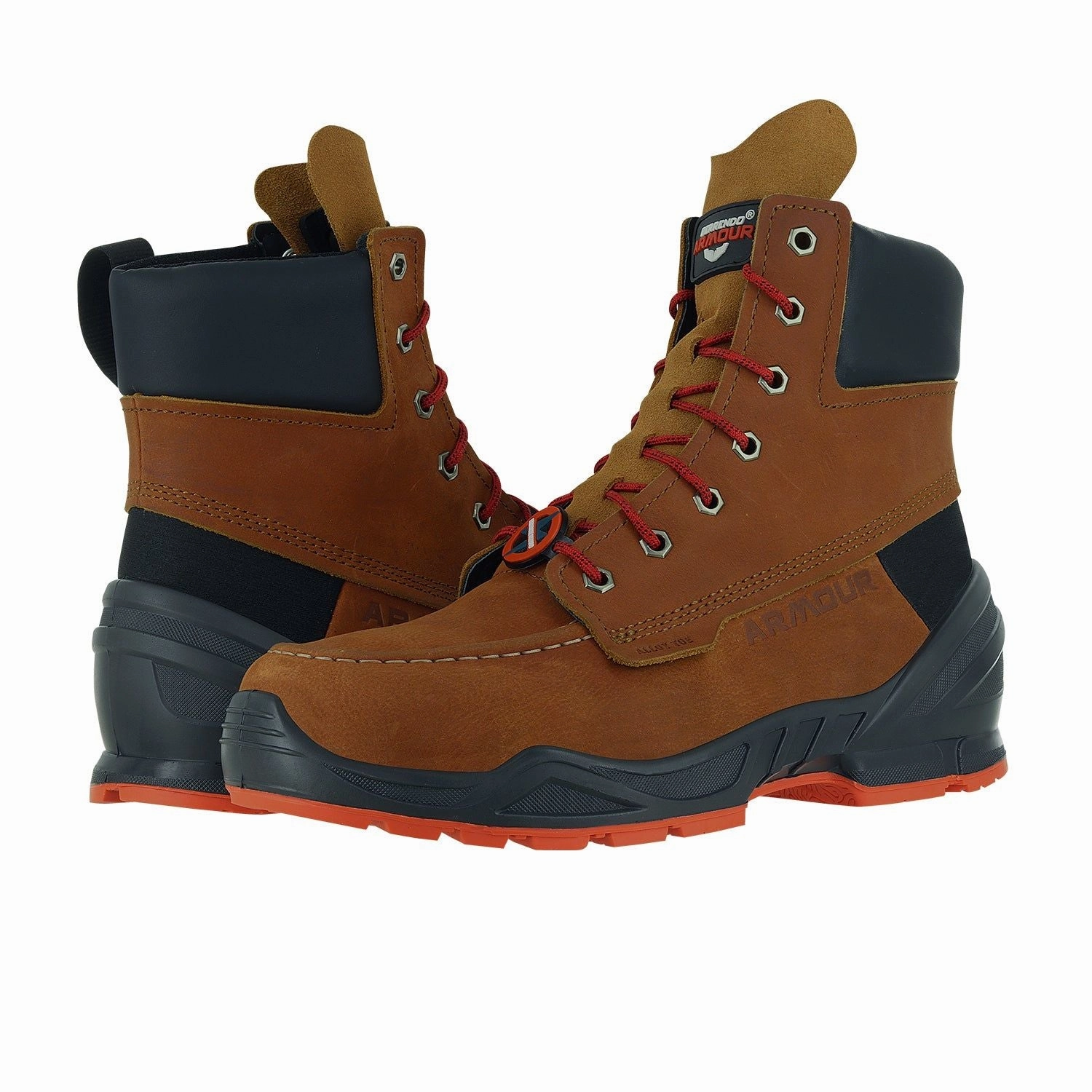 Moc Toe Work Boots For Men 8" Alloy Toe Boots and EH Rated Quality Wear Eco Material Hiking Trails