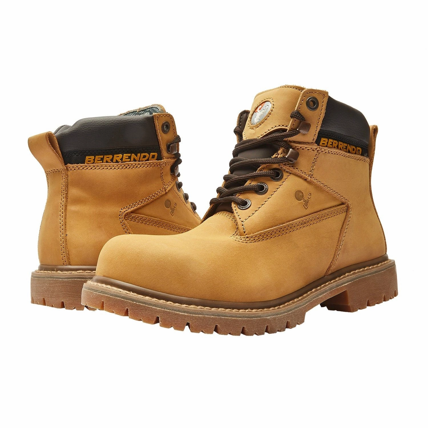 6" Steel Toe Work Boots for Men and Electrical Hazard and Oil and Slip Resistant Breathable Design