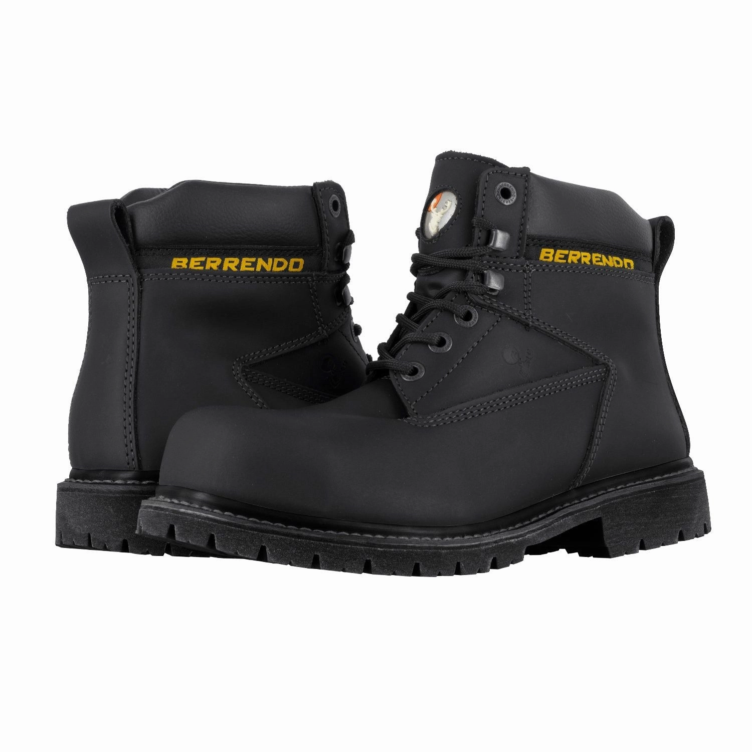 Comfort Buckles Pressure Relief Zones 6" Steel Toe Work Boots for Men and Electrical Hazard and Oil and Slip Resistant