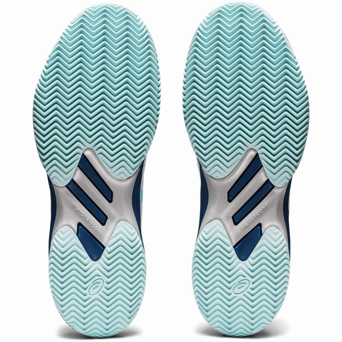 Asics Solution Swift FF Clay Womens Court Shoes - White Elastic Collar Design Cold Friendly