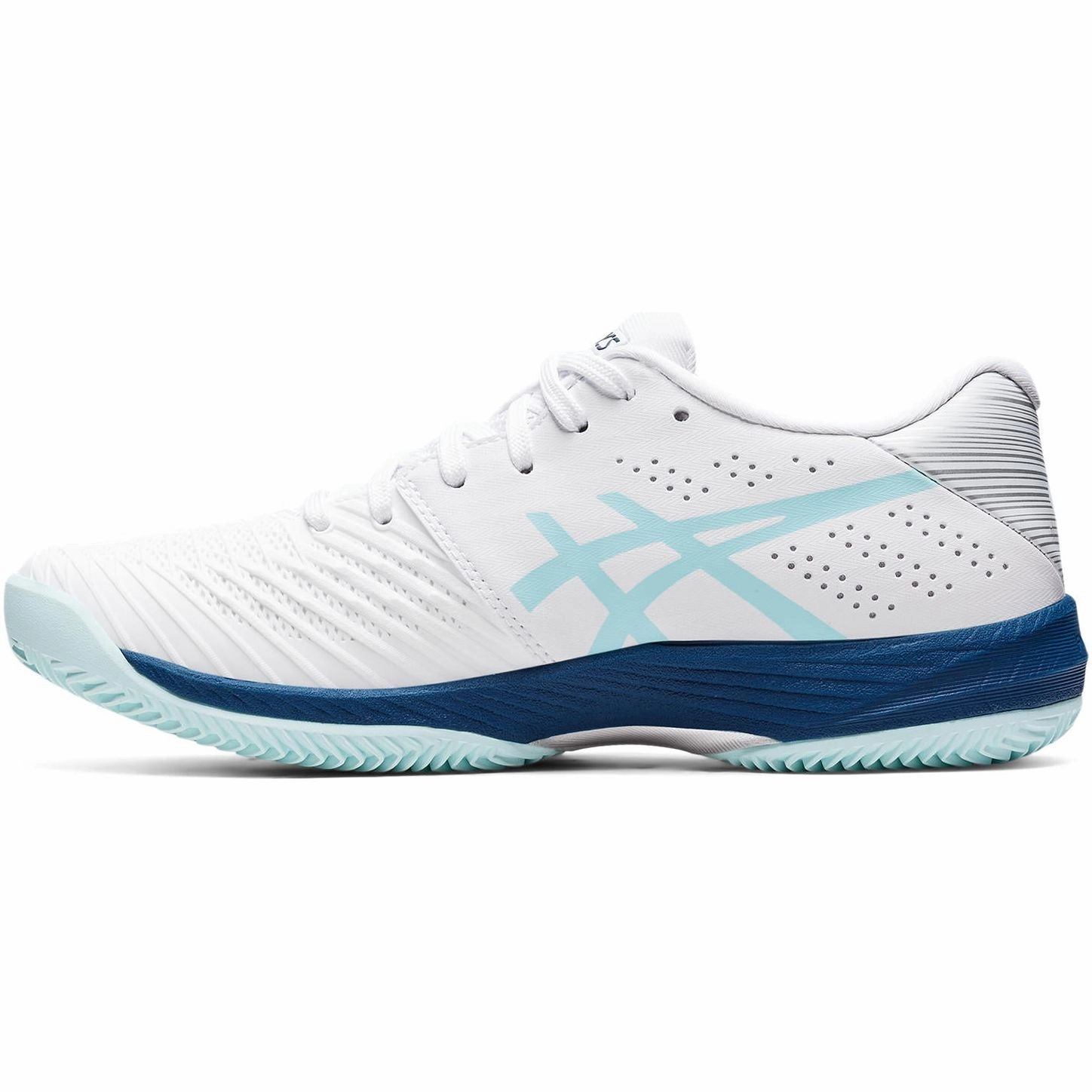 Asics Solution Swift FF Clay Womens Court Shoes - White Moisture Wicking Interior