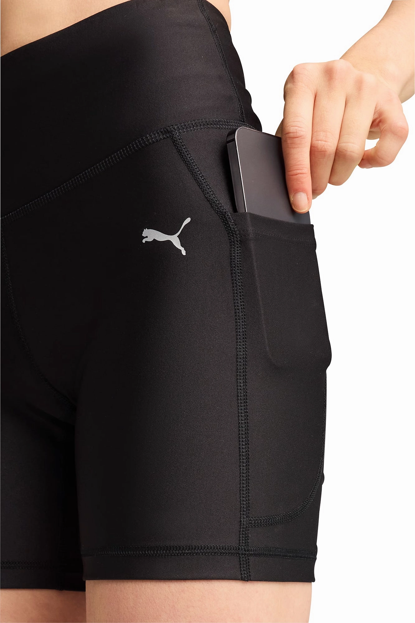 Puma Velocity 5 Inch Womens Short Running Tights - Black cardigan Warm Weather Style