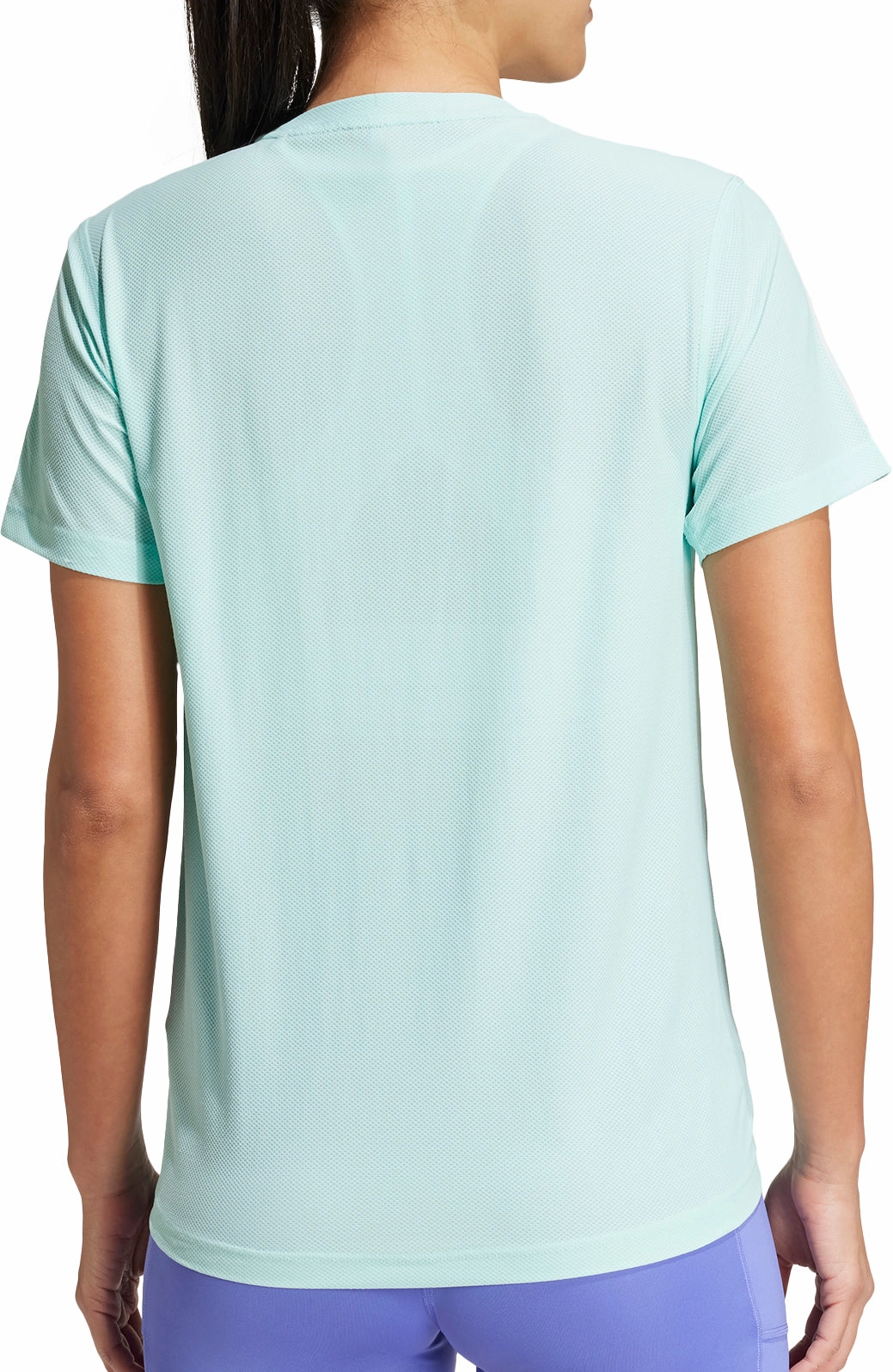 adidas Own The Run Short Sleeve Womens Running Top - Green Casual Statement Relaxed and Comfy