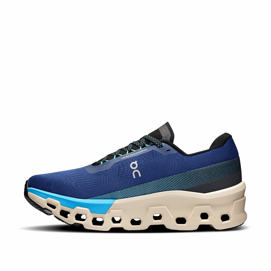 Air Circulation On Men's Cloudmonster 2 Running Shoes in Tempest/Horizon SS25