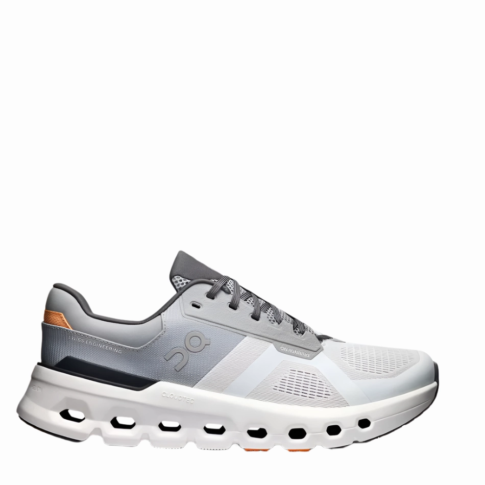 On Men's Cloudrunner 2 Running Shoes in Wolf/Ivory SS25 anti - skid shoes Giftable