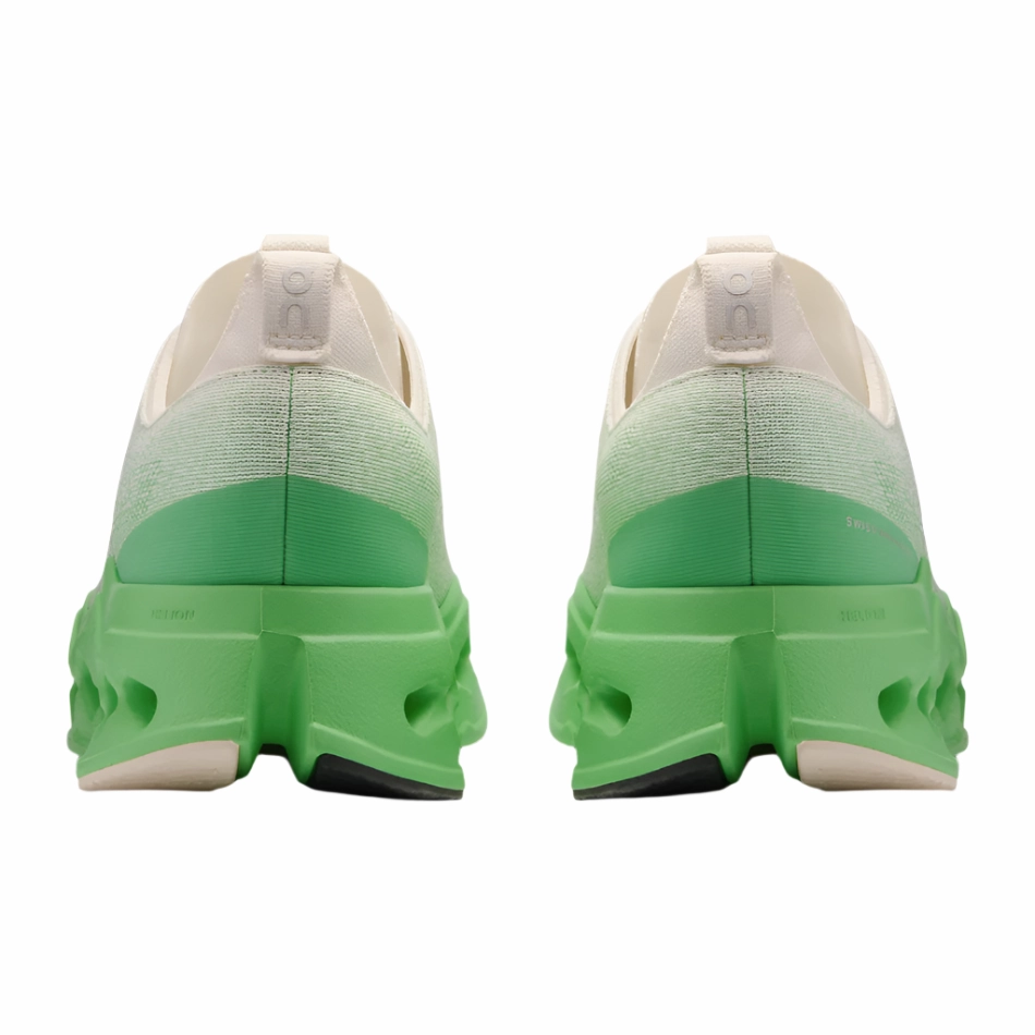 windproof upper shoes Lightweight Cushioning On Men's Cloudsurfer Max Running Shoes in Ivory/Honeydew AW25