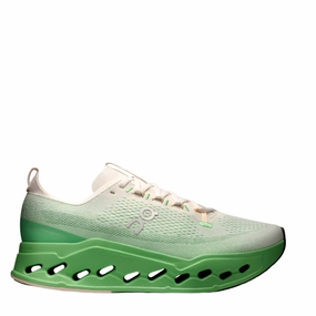 tapered toe - box On Men's Cloudsurfer Max Running Shoes in Ivory/Honeydew AW25