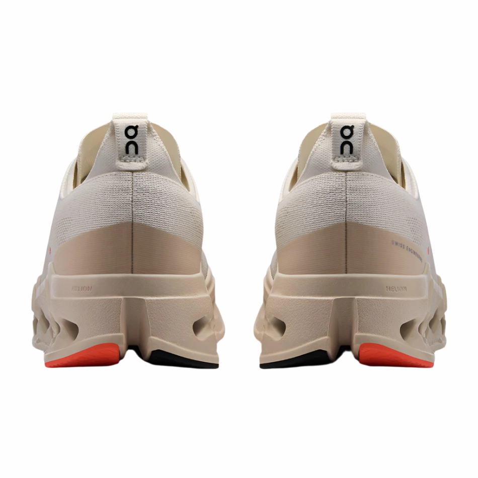 On Men's Cloudsurfer Max Running Shoes in Ivory/Salmon AW25 Training - session dark colors