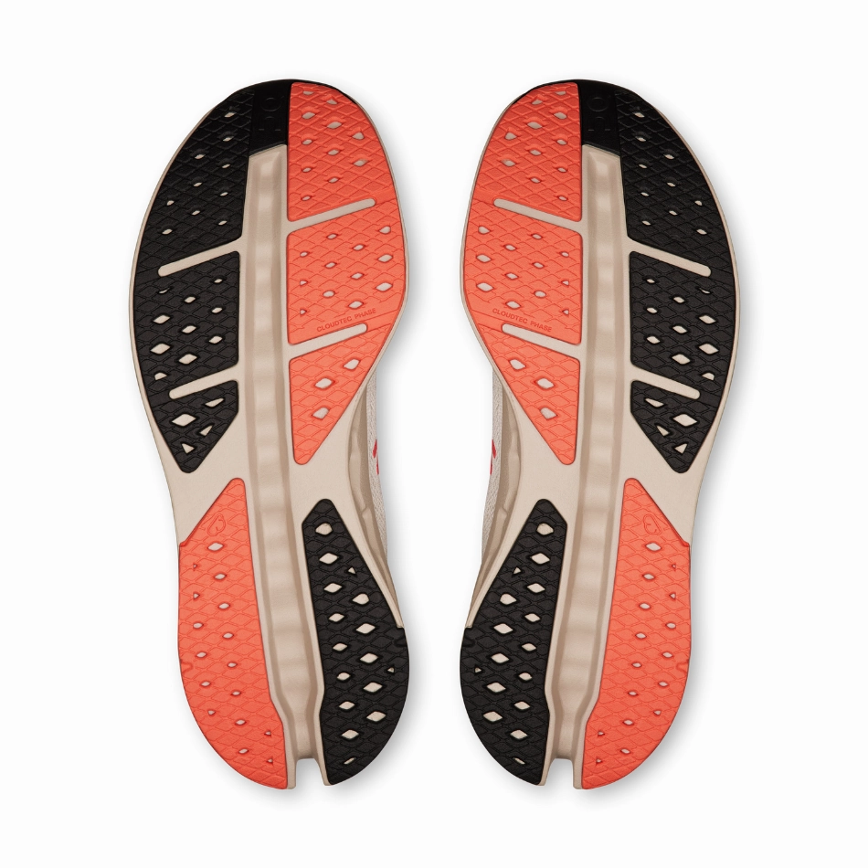 On Men's Cloudsurfer Max Running Shoes in Ivory/Salmon AW25 Zumba