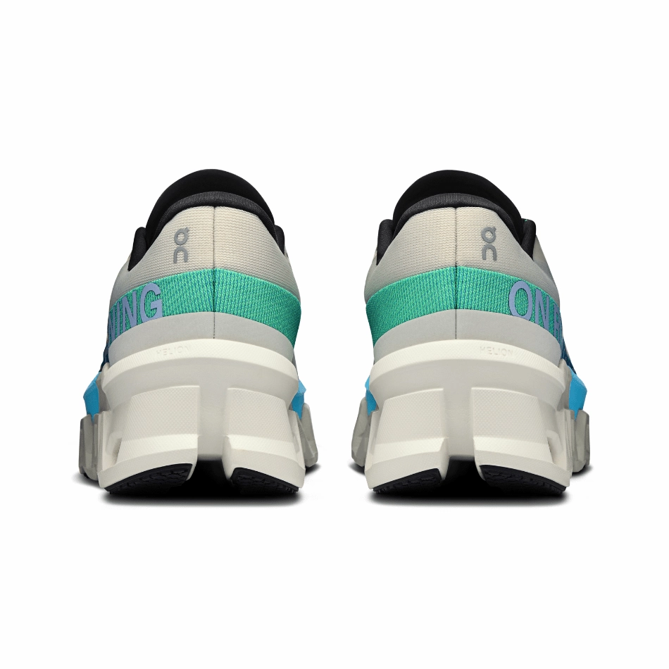 workout footwear Microfiber Overlays On Women's Cloudmonster 2 Running Shoes in Cream/Horizon SS25