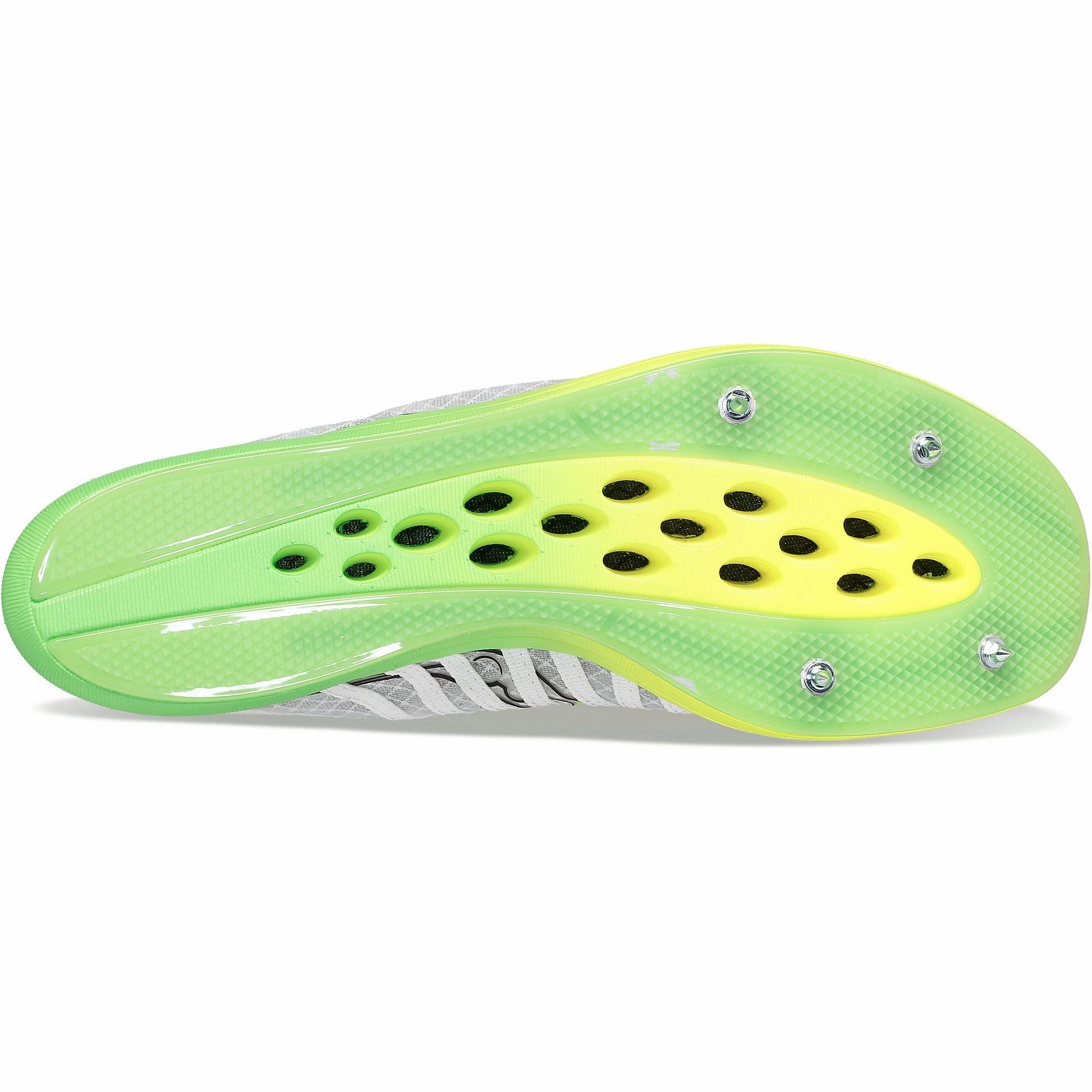 Saucony Terminal VT Womens Running Spikes - White Support Step Heel Cushion