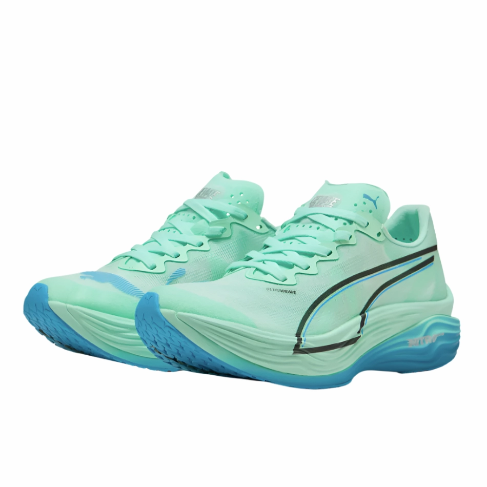 Plush Collar shoe repair PUMA Women's Deviate NITRO Elite 3 Running Shoes in Mint Melt/Speed Blue AW25