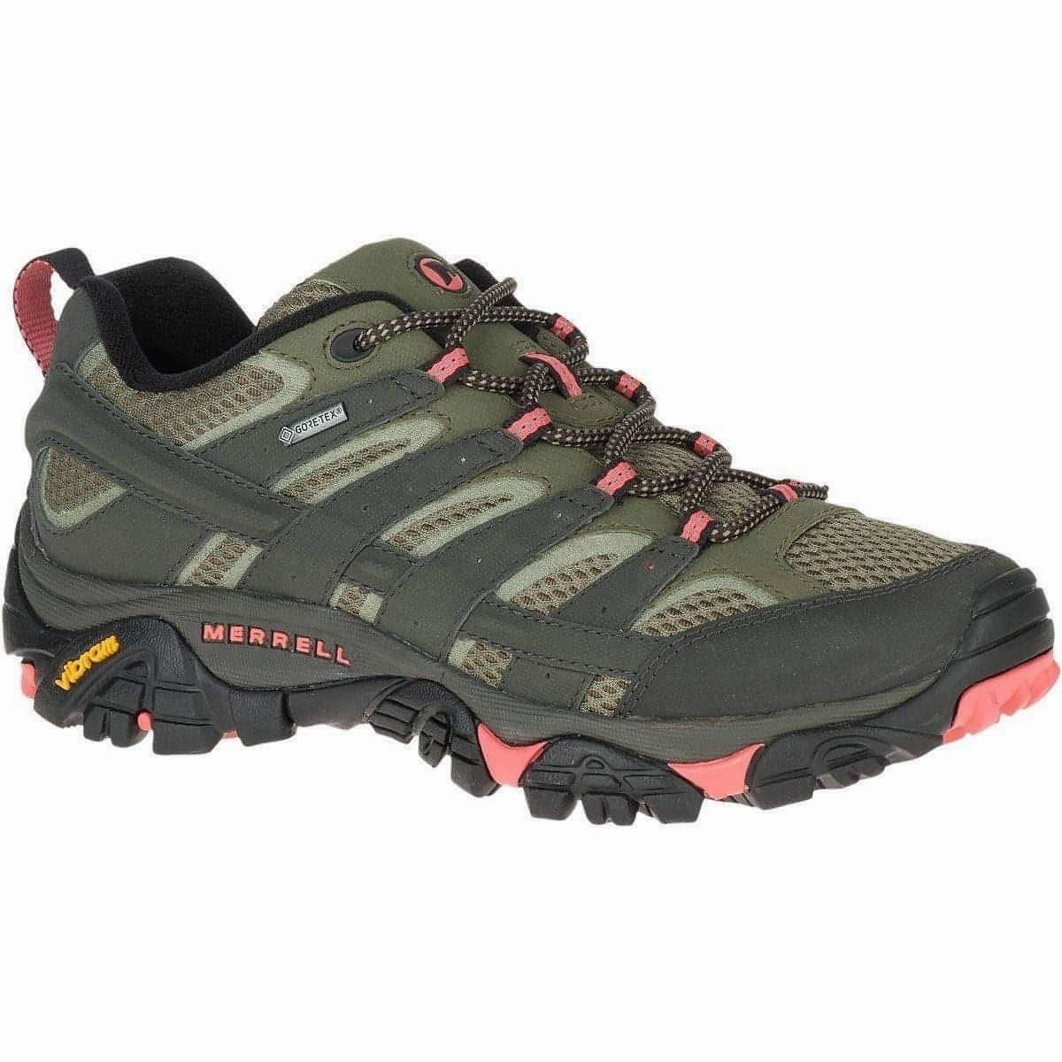 Outdoor Endurance Stable Fit Merrell Moab 2 GORE-TEX Womens Walking Shoes - Green