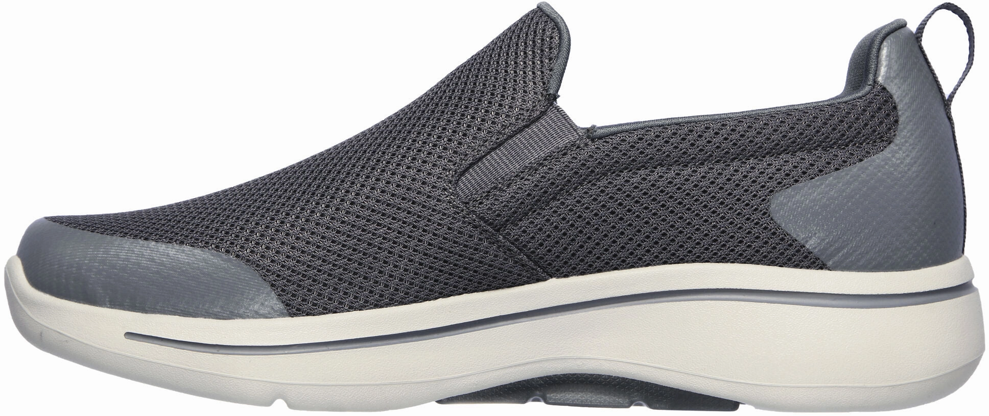 Stable Footing Advanced Support Skechers GOWalk Arch Fit Togpatch Slip On Mens Walking Shoes - Grey