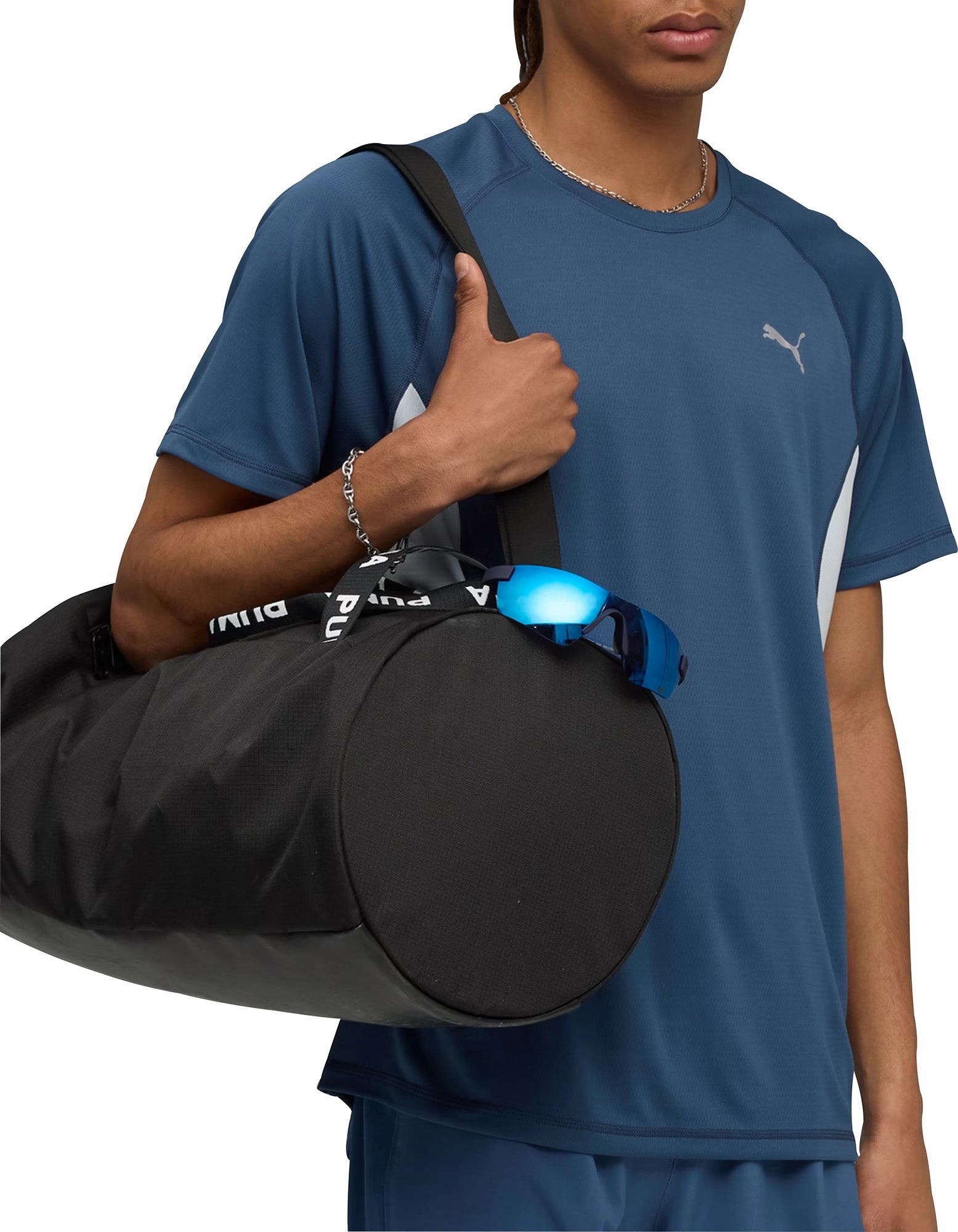 Puma Velocity Short Sleeve Mens Running Top - Blue Everyday Essential