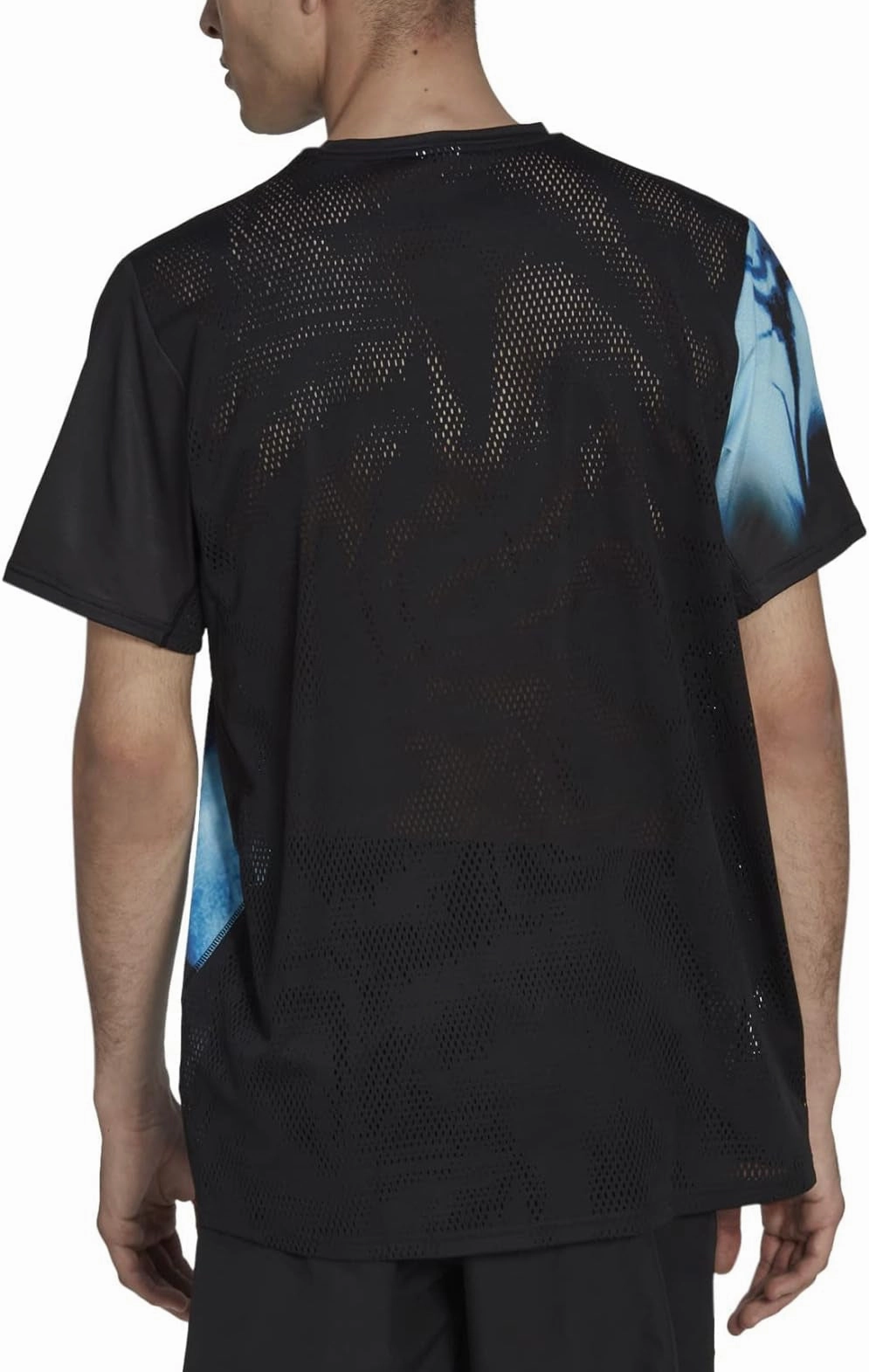 Stretchable Knit adidas Fast Short Sleeve Mens Running Top - Black