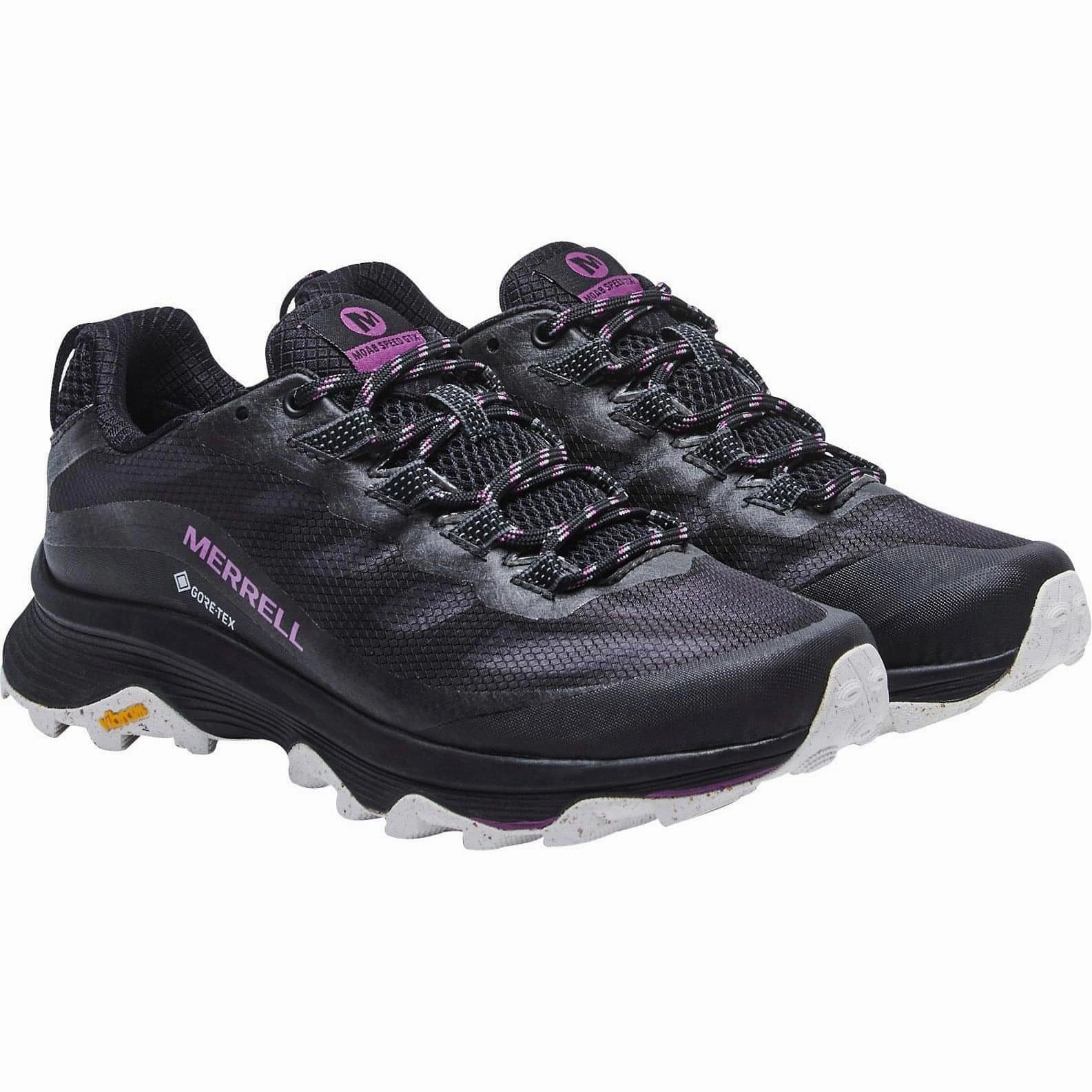 Merrell Moab Speed GORE-TEX Womens Walking Shoes - Black Ultimate Trek Secure Comfort
