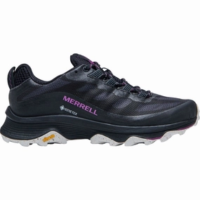 Quick Dry Boots Highland Path Merrell Moab Speed GORE-TEX Womens Walking Shoes - Black