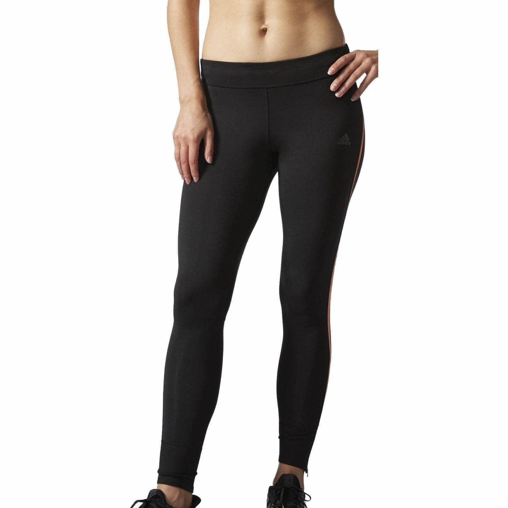 Office Casual Postpartum Fit Airport Travel adidas Response Womens Long Running Tights - Black
