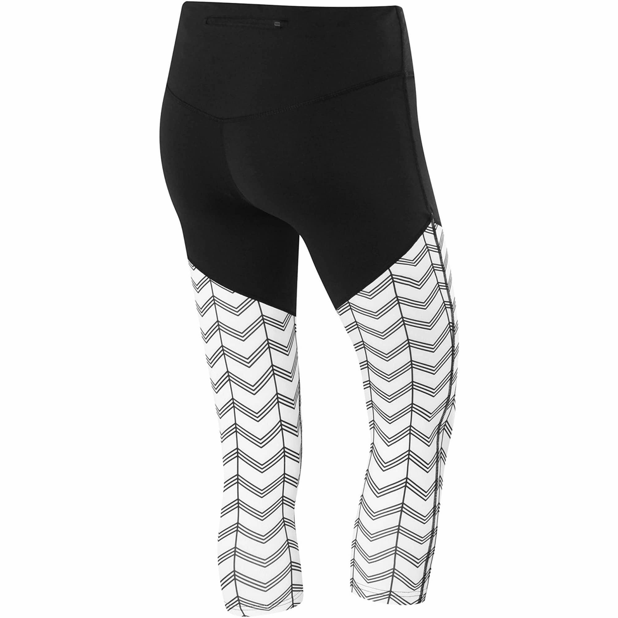 TCA Pro Performance Supreme High Waist Womens 3/4 Capri Running Tights - White Outdoor Lover Dance Studio Extra Soft Evening Walk