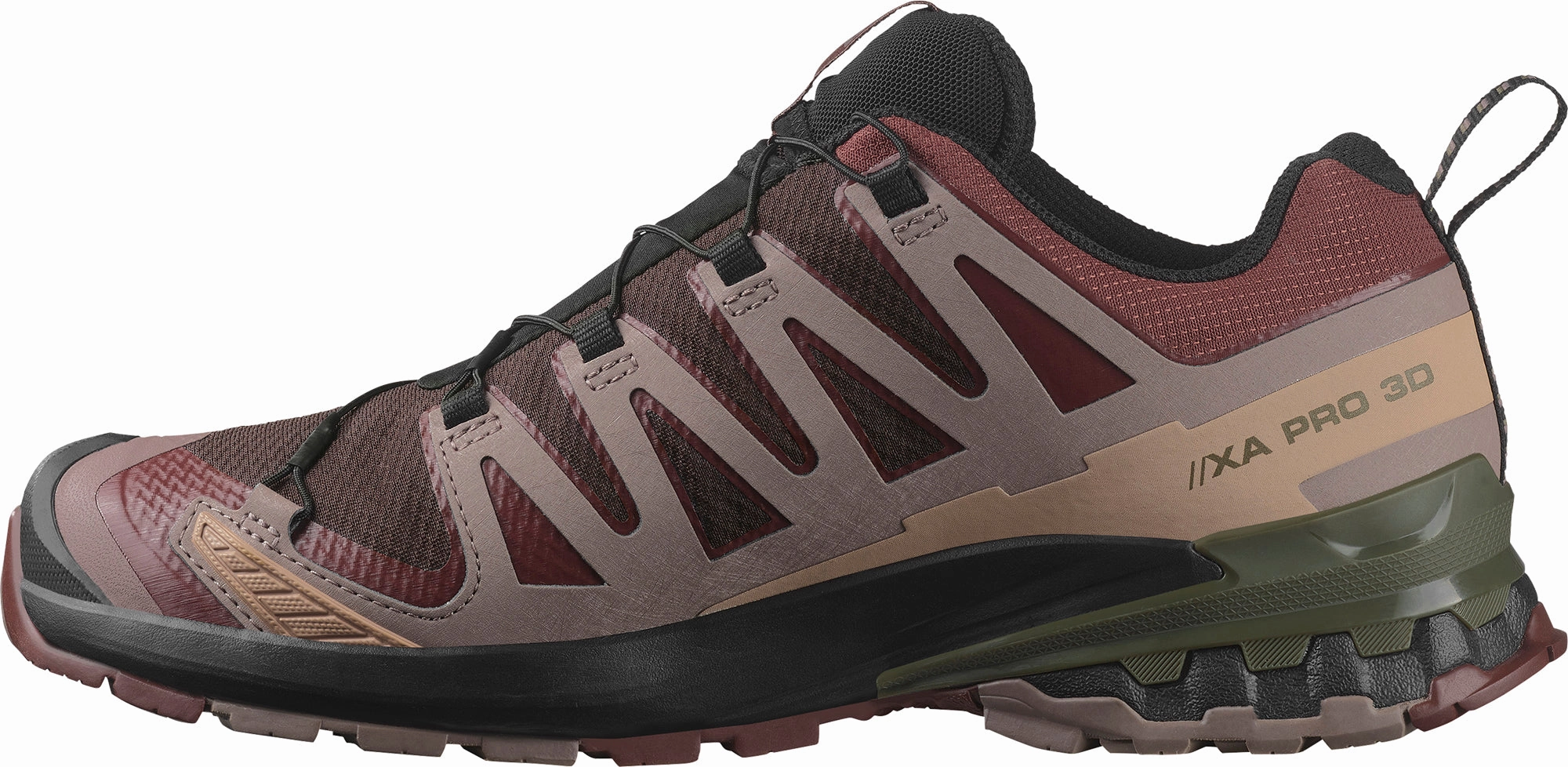 Salomon XA Pro 3D V9 GORE-TEX Mens Trail Running Shoes - Brown minimalist - feature shoes
