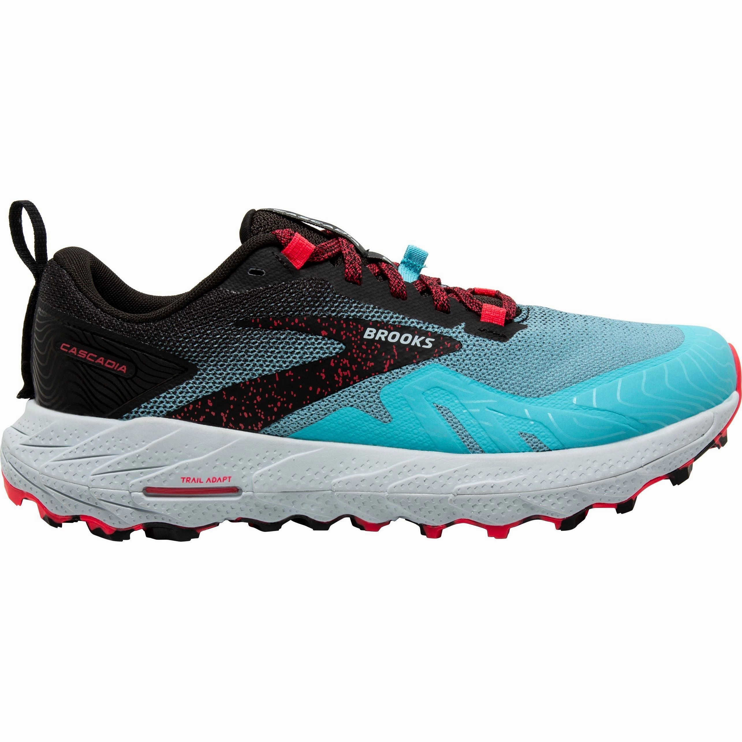 age - appropriate shoes Brooks Cascadia 17 Womens Trail Running Shoes - Blue
