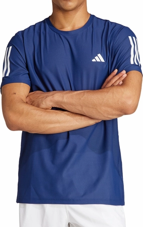 Durable Wear adidas Own The Run Short Sleeve Mens Running Top - Blue