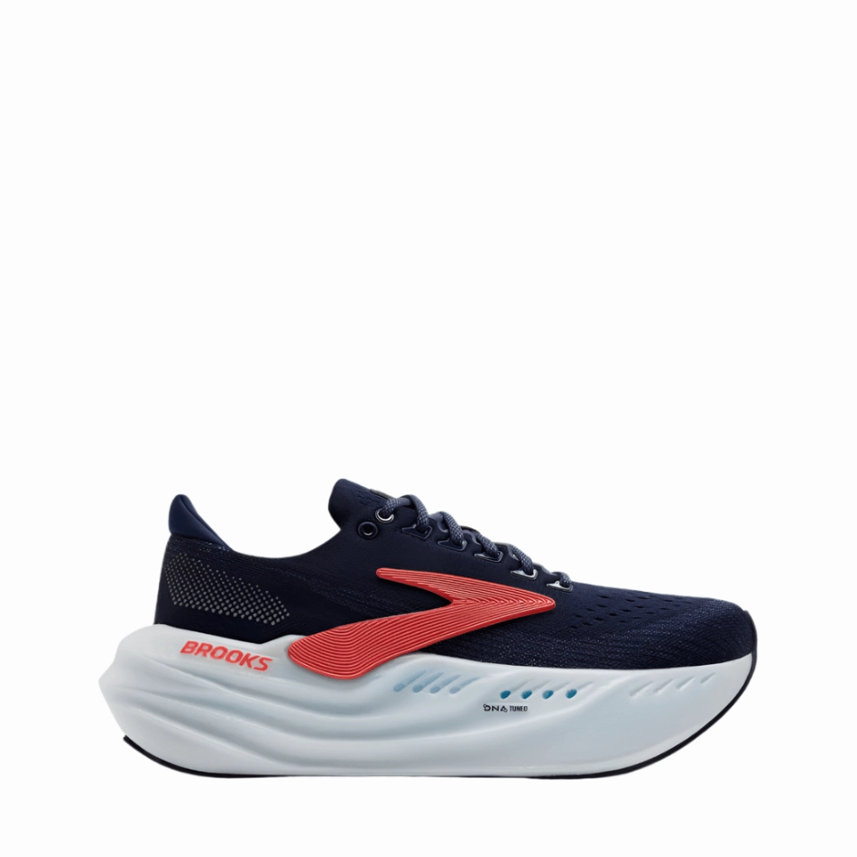 Brooks Women's Glycerin Max Running Shoes in Peacoat/Blue Ribbon/Hot Coral SS25 individual sport