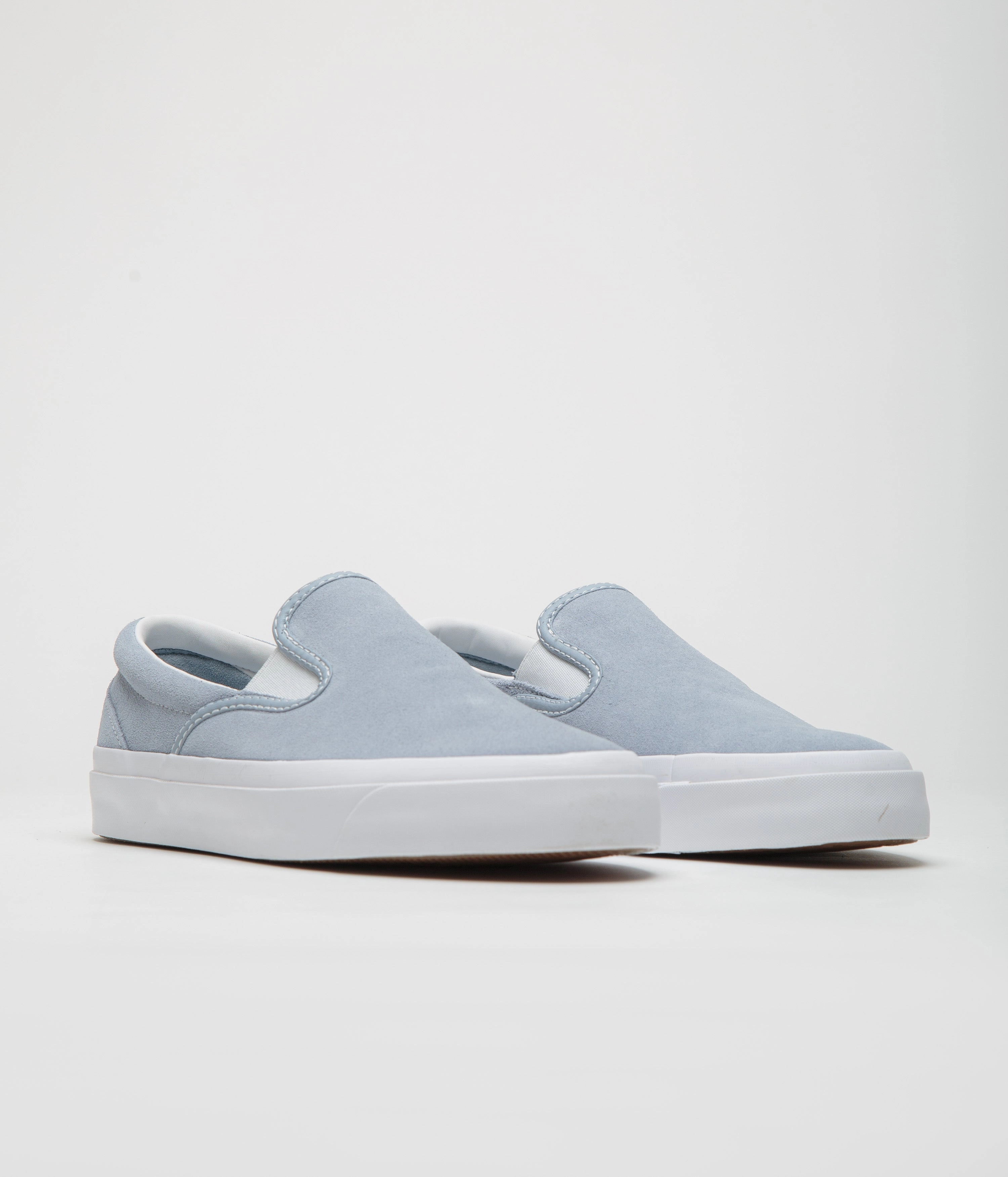 Heat resistant Tough Wear Converse One Star CC Slip Pro Shoes - Wet Stone / White / White