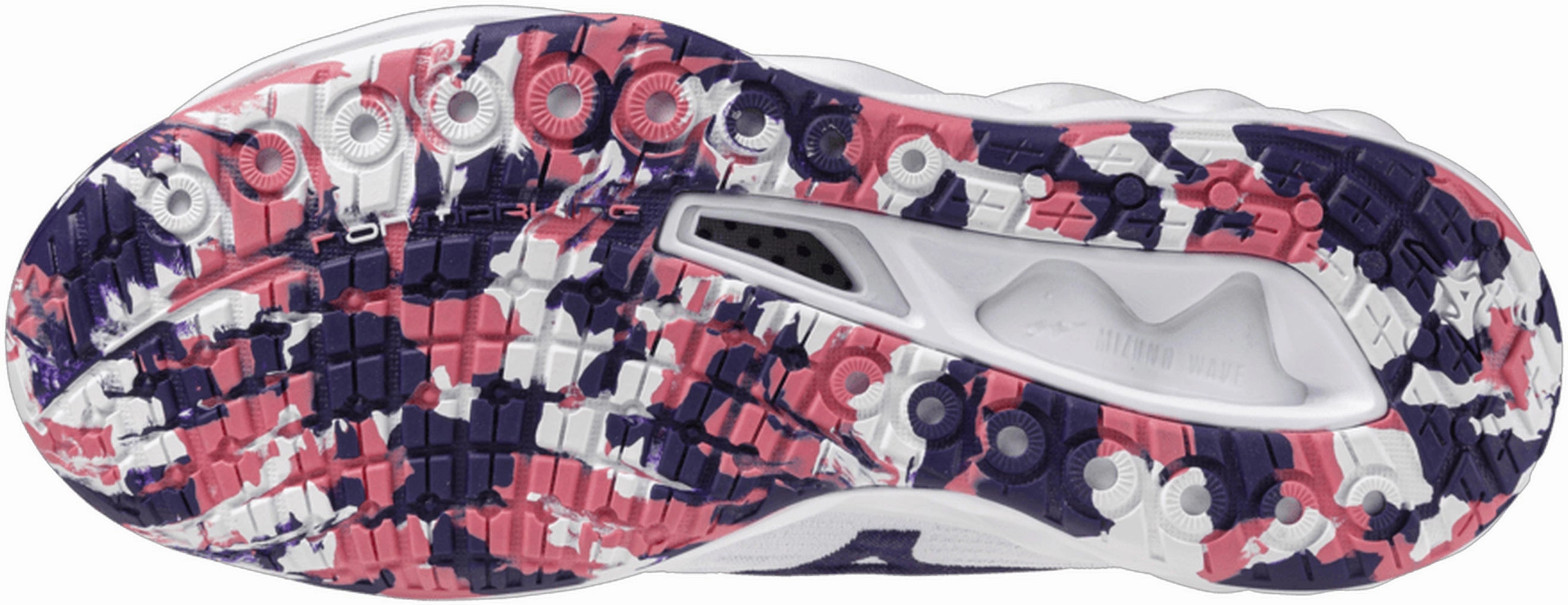 Fit Freedom Grip Enhancing Outsole Mizuno Wave Luminous 3 Womens Court Shoes - White