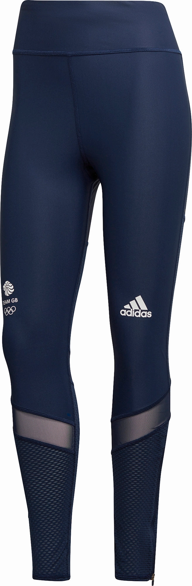 Park Run For Kids adidas Team GB Womens 7/8 Running Tights - Blue