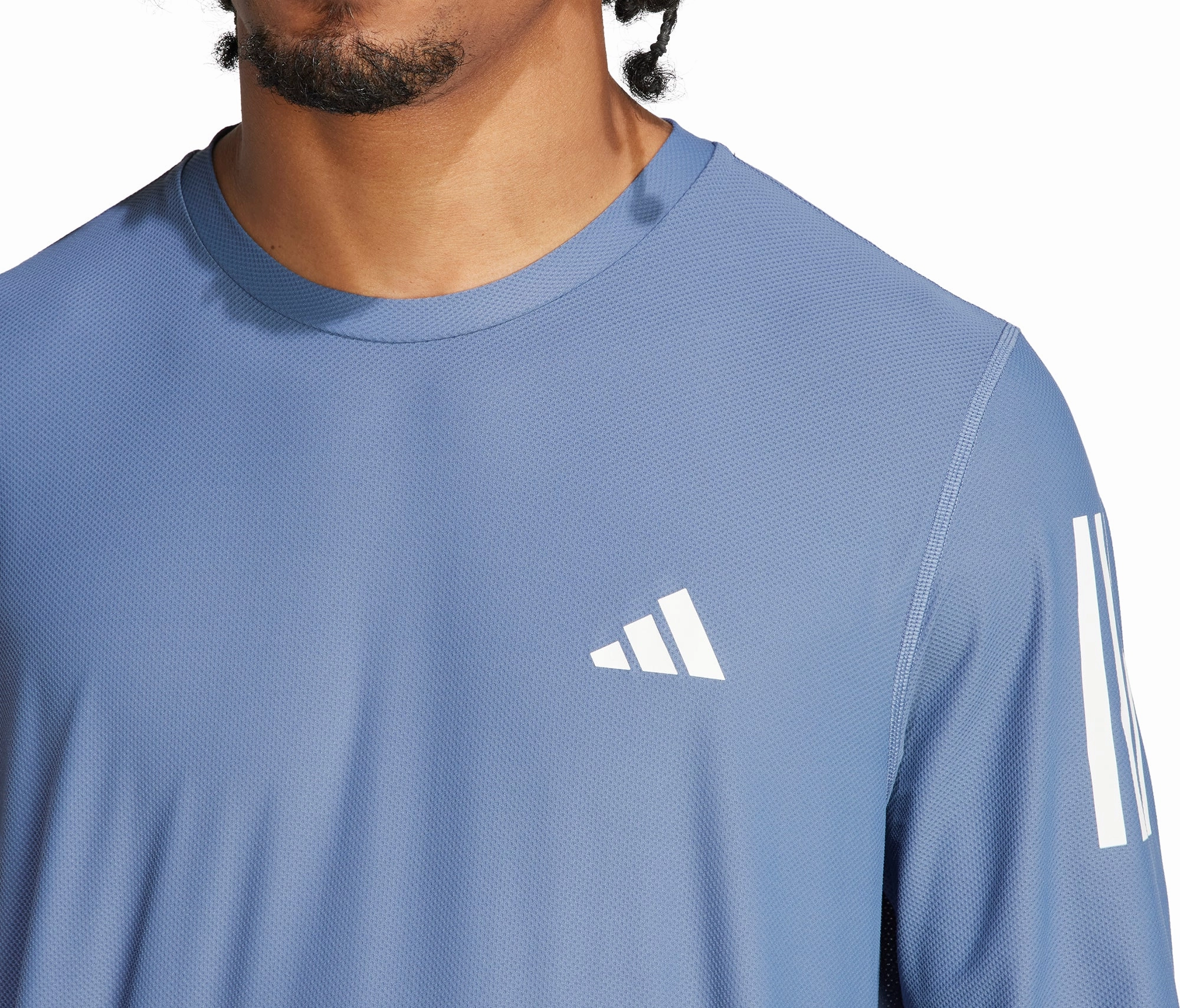 Youthful Teens adidas Own The Run Long Sleeve Mens Running Top - Blue