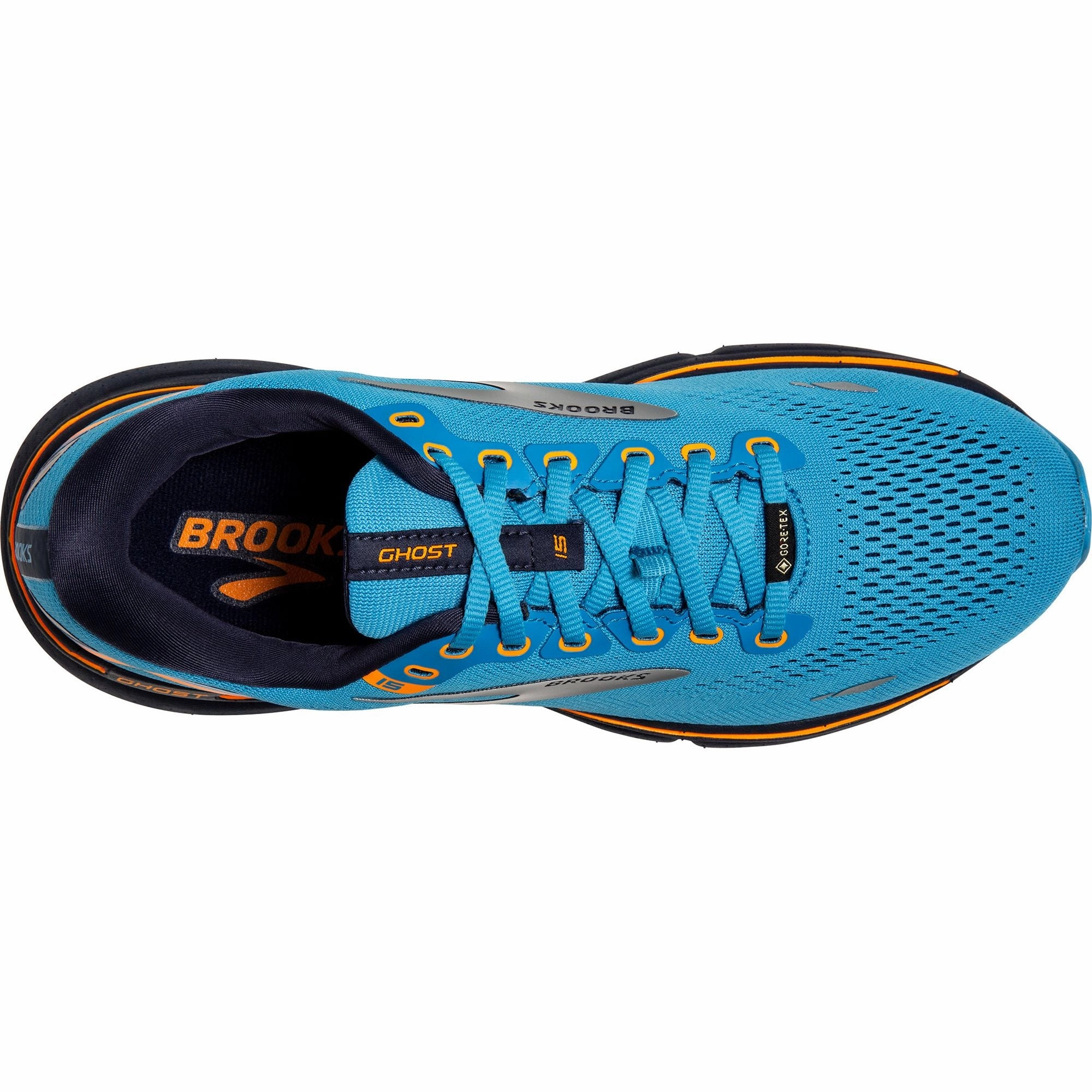 Rolling Motion Guide Brooks Ghost 15 GORE-TEX Mens Running Shoes - Blue