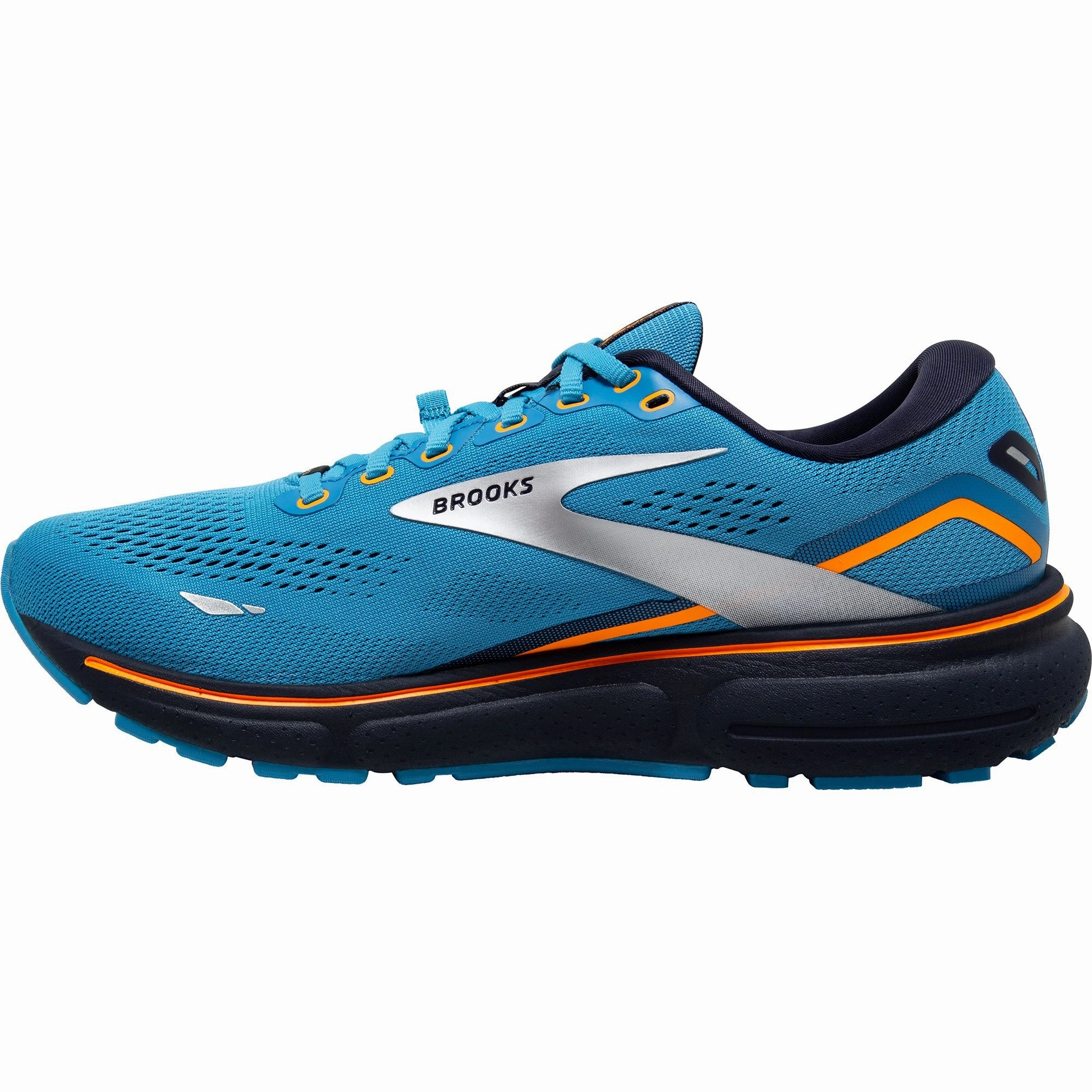 easy - clean shoes Impact Resistant Rim Brooks Ghost 15 GORE-TEX Mens Running Shoes - Blue