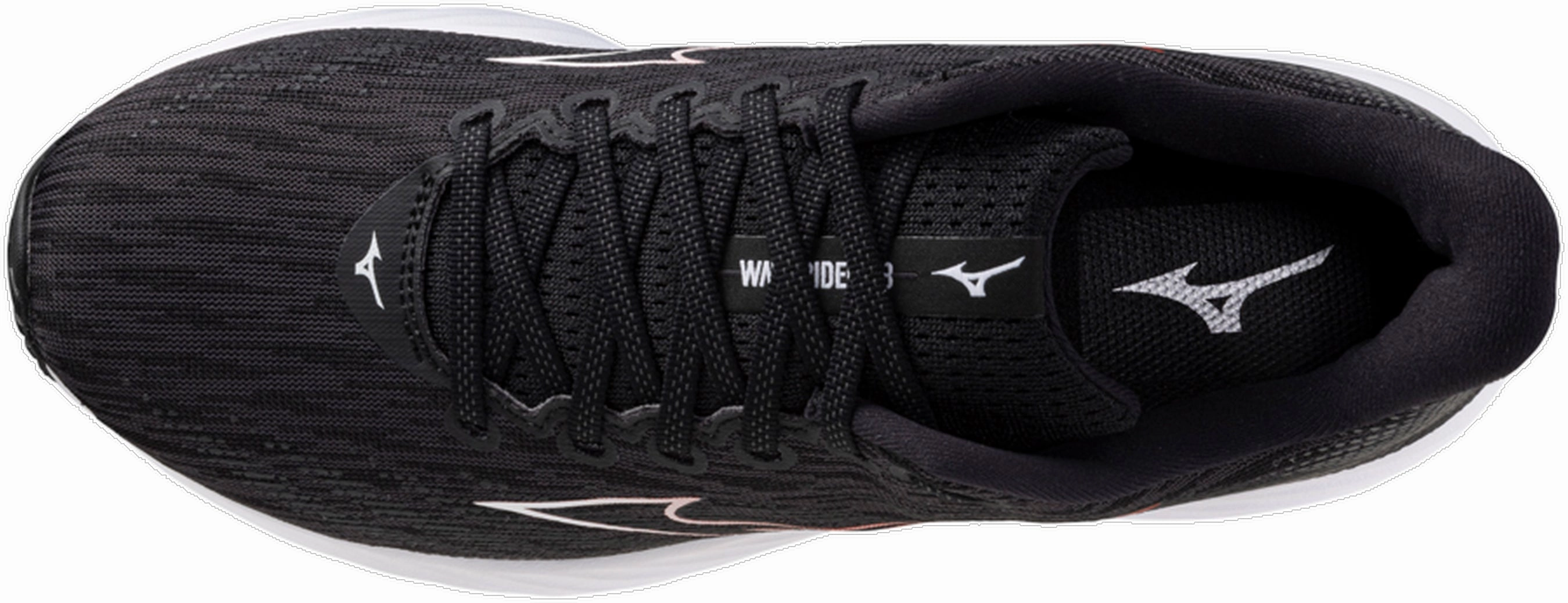 Mizuno Wave Rider 28 Mens Running Shoes - Black Advanced Foot Support