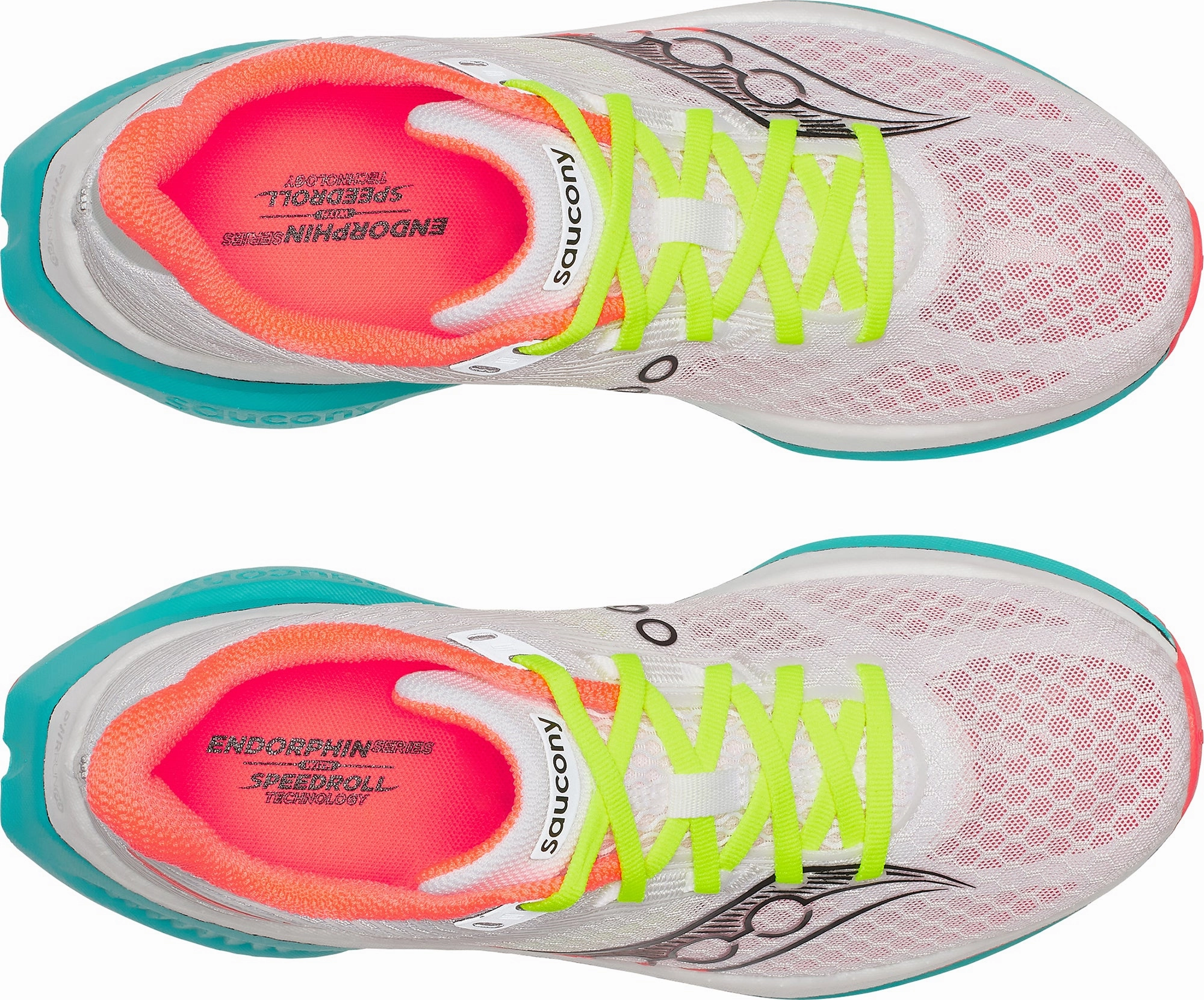 Saucony Endorphin Speed 5 Womens Running Shoes - White Stretch Woven Collar Freedom Fit