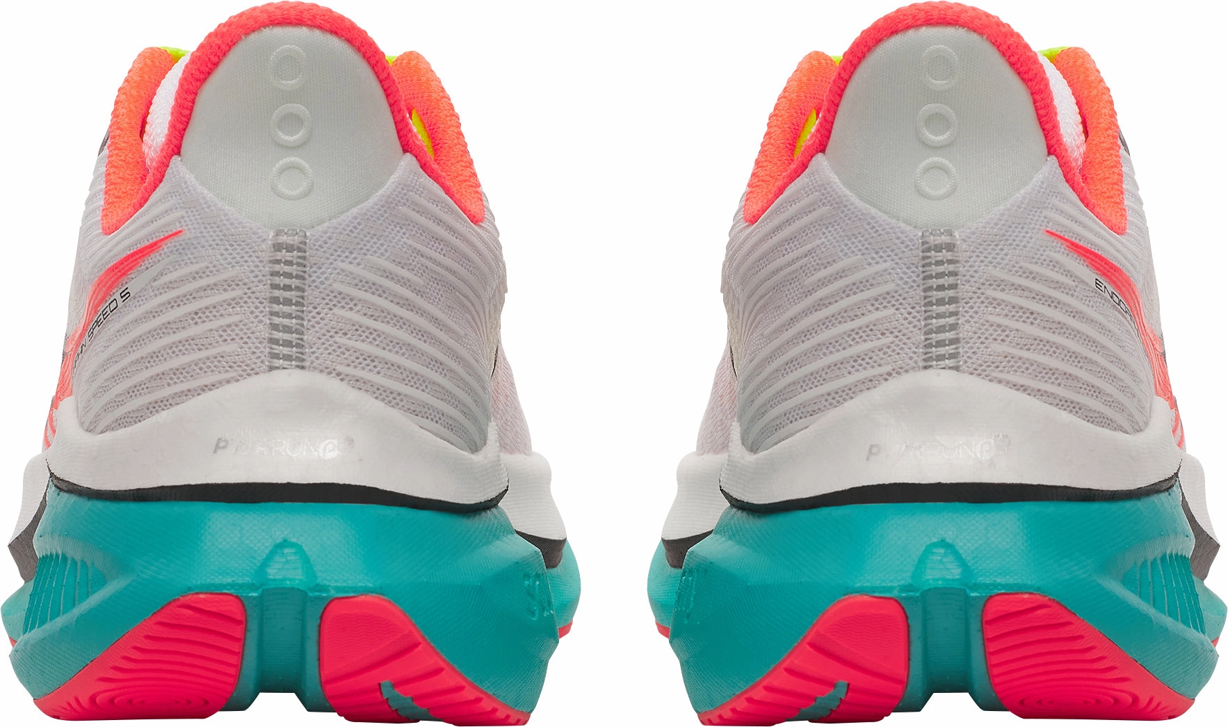 Pressure Mapped Outsole Support Zone Saucony Endorphin Speed 5 Womens Running Shoes - White