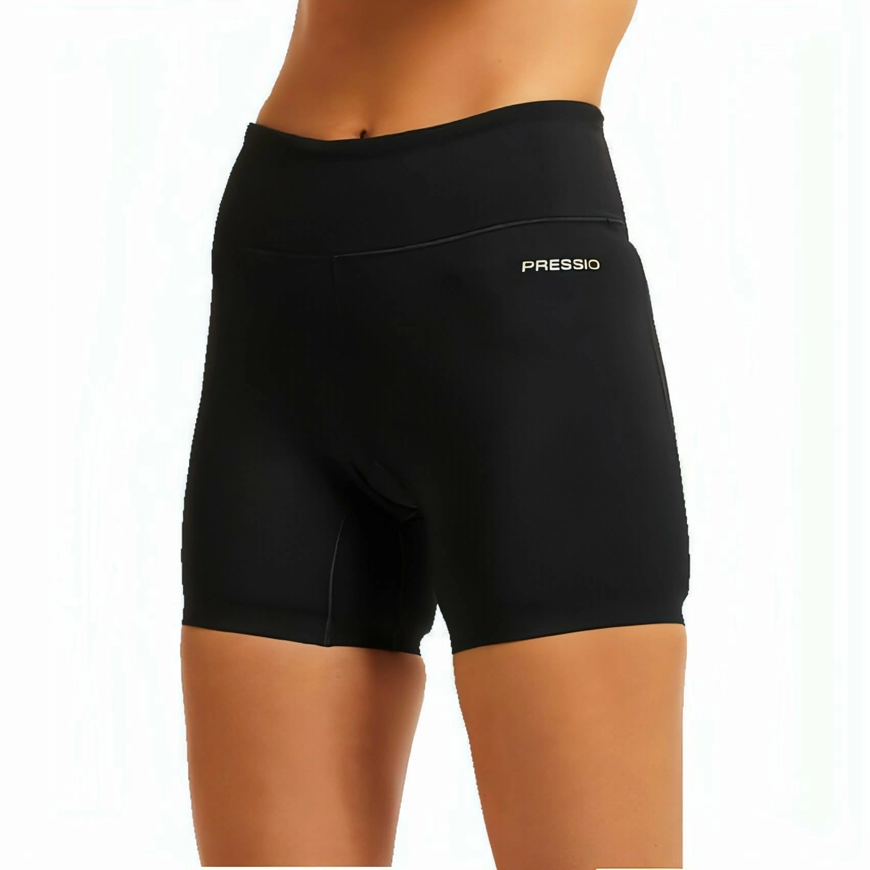 Hiking shorts Pressio Bio 3 Inch Mid Rise Womens Short Running Tights - Black